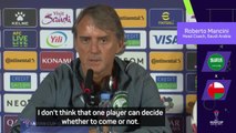 Mancini slams players for opting out of Saudi squad