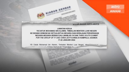 Mohamad Alamin ketua delegasi Malaysia ke NAM