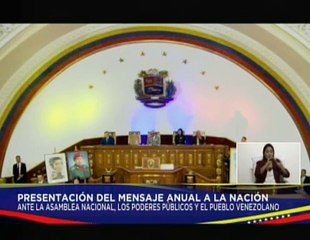 Lectura de Orden del día con motivo del mensaje anual del Pdte. Nicolás Maduro Moros ante la AN