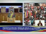 Pdte. Nicolás Maduro: Vengo a presentar el examen constitucional, anual, obligatorio ante la AN