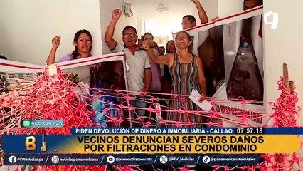 Callao: vecinos de condominio piden que inmobiliaria se haga responsable por daños tras filtraciones de agua