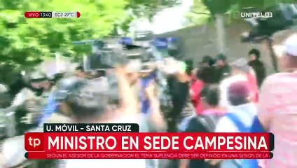 Ministro se refiere al conflicto del sector campesino en Santa Cruz