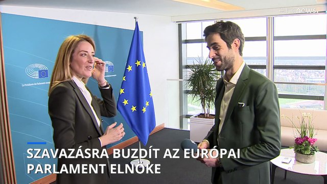 A szélsőségesek elleni szavazásra buzdít az Európai Parlament elnöke, Roberta Metsola