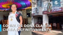 Doña Clarita, exconcursante de MasterChef Mx, decide cerrar su restaurante