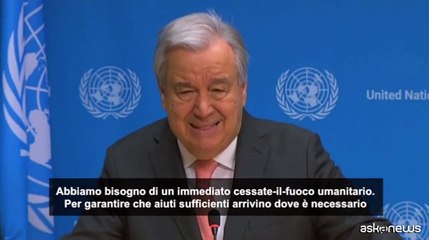Medio Oriente, Guterres (Onu): necessario un immediato cessate-il-fuoco umanitario
