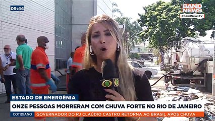 Onze pessoas morreram devido à chuvas fortes no Rio de Janeiro | BandNews TV
