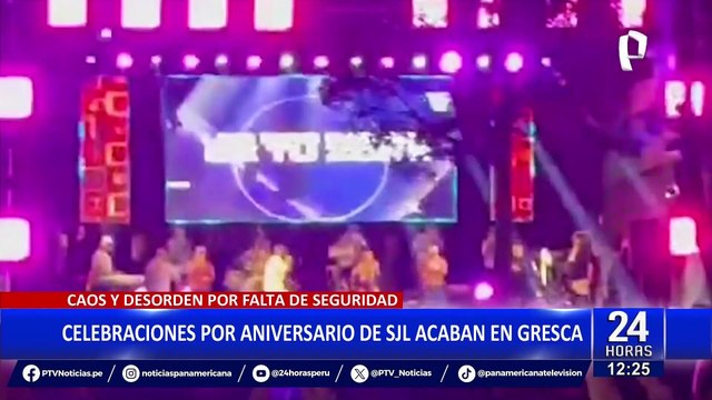 Caos y desorden en concierto por aniversario de San Juan de Lurigancho