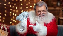 Funny Santa Claus Money Fan Enjoy Financial Independence, Holidays Stock Footage ft. santa & cash - Envato Elements