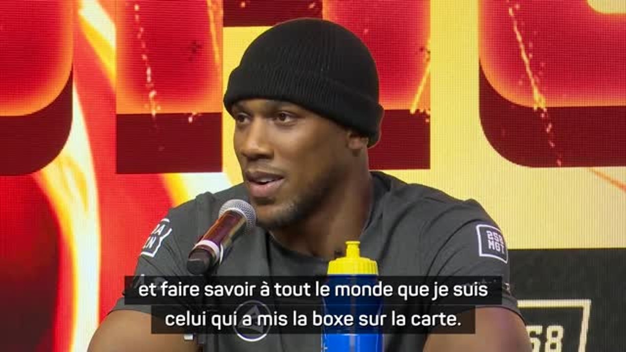 Poids lourds - Joshua : "Faire savoir à tout le monde que je suis celui qui a mis la boxe sur la carte"