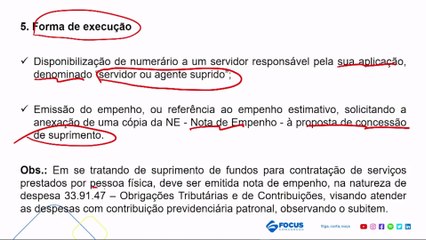 Aula 34 Suprimento de Fundos Parte II - Administração Orçamentária e Financeira