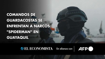 Comandos de guardacostas se enfrentan a narcos "Spiderman" en Guayaquil