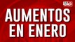 Los aumentos en enero: bondi, subte y tren