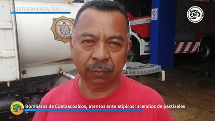 Bomberos de Coatzacoalcos, atentos ante atípicos incendios de pastizales