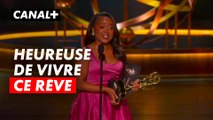 Quinta Brunson, élue meilleure actrice dans une série comique (Abbott Elementary) - Emmy Awards 2024 - CANAL+