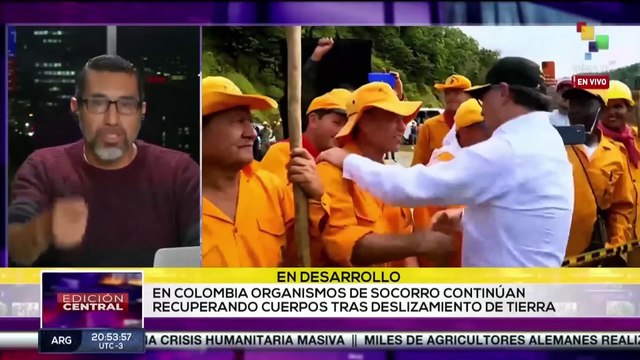 Organismos de socorro en Colombia siguen recuperando cuerpos tras deslizamiento de tierra