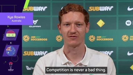 Download Video: Internal competition a healthy component for Socceroos - Rowles