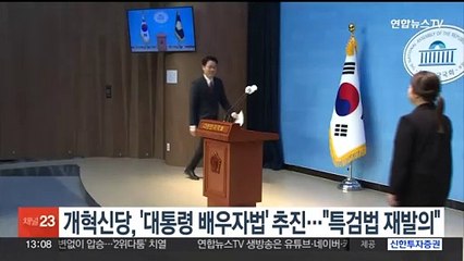 개혁신당, '대통령 배우자법' 추진…"특검법 재발의"