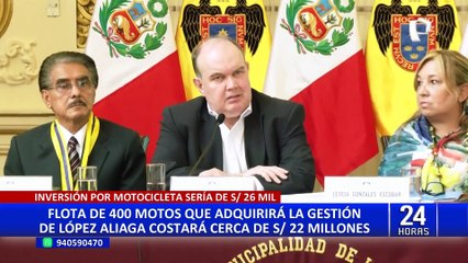 Municipalidad de Lima: flota de 400 motos que se adquirirán tienen un valor de S/22 millones