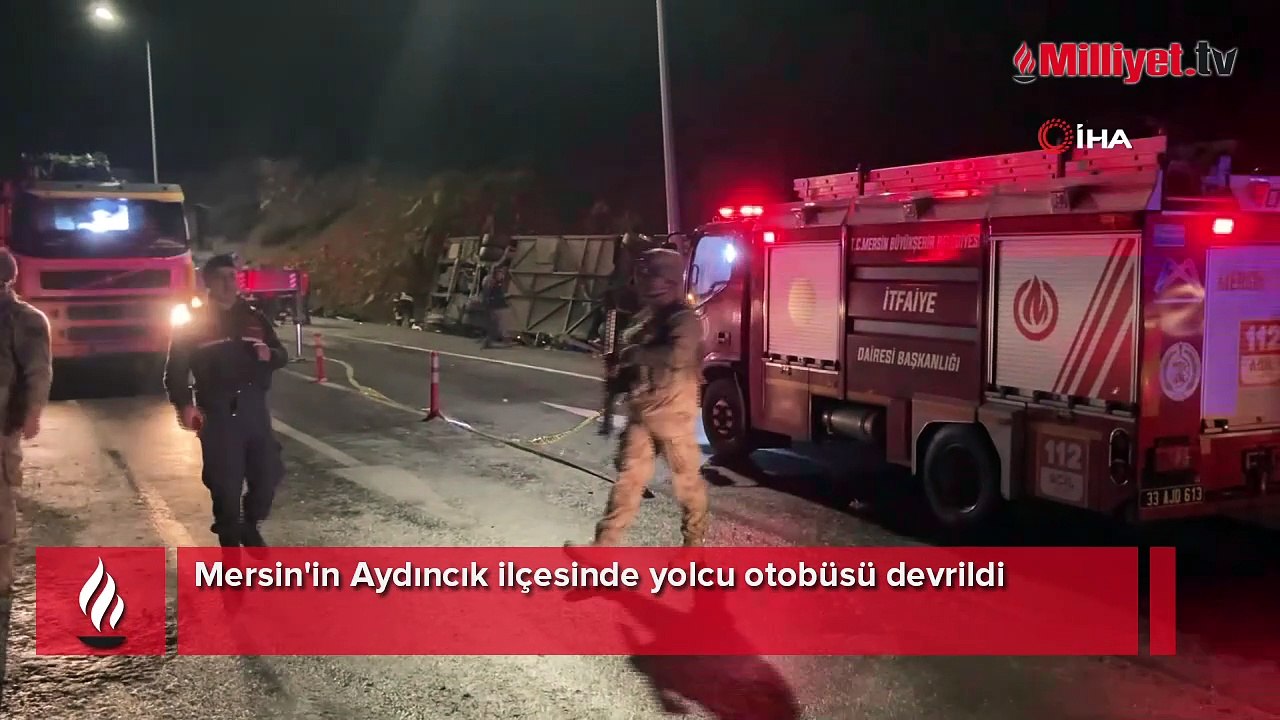 Mersin'de katliam gibi kaza! Yolcu otobüsü devrildi, çok sayıda ölü ve yaralı var...