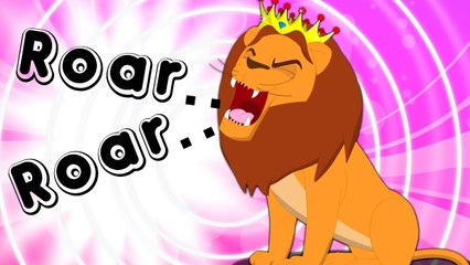Roar Roar Lion | Nursery Rhyme Cartoons By Kids Tv