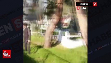 Bursa'da ahır alev alev yandı