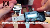 How to install the Cartier Santos 100 watch buckle/clasp?