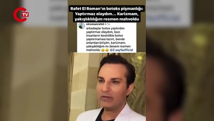 Rafet El Roman'ın botoks pişmanlığı: 'Yaptırmaz olaydım'