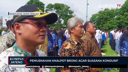 Pemusnahan Knalpot Brong Agar Suasana Kondusif