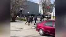 Bursa’da iki grubun sopalı meydan muharebesi kamerada