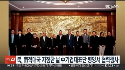 북 '남한적대국' 지정한 날 중국 기업대표단 평양서 협력행사