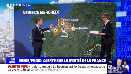 Entre 7 et 20 cm de neige attendus sur le nord du pays ce mercredi