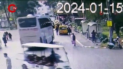 Mersin’de kazaya karışan otobüsün Marmaris otogarındaki görüntüleri ortaya çıktı