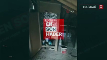 Tekirdağ'da evini uyuşturucu imalathanesine çeviren şüpheli yakalandı