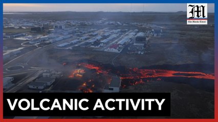 Lava from Icelandic eruption reaches Grindavik town