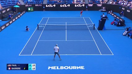 Tommy Paul - Gregoire Barrere - Les temps forts du match - Open d'Australie