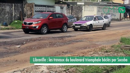 [#Reportage] Libreville : Les travaux du boulevard triomphale bâclés par Socoba