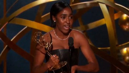 Watch Ayo Edebiri’s heartfelt tribute to parents in Emmys acceptance speech