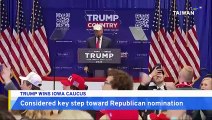Donald Trump Wins Iowa Republican Caucus