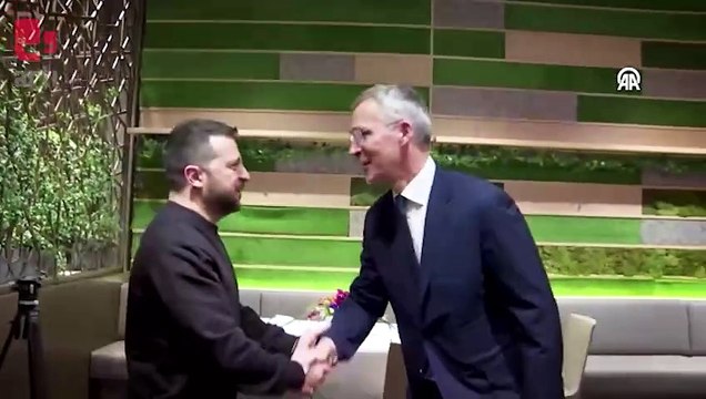 Ukrayna Devlet Başkanı Zelenskiy, NATO Genel Sekreteri Stoltenberg ile bir araya geldi