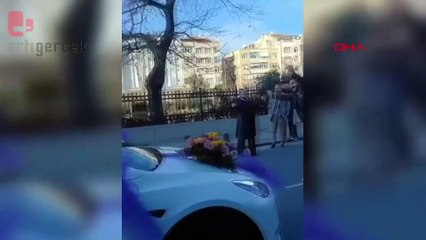 Yol kesen düğün konvoyuna ceza