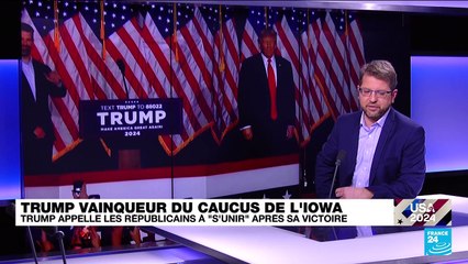 Donald Trump vainqueur du caucus de l'Iowa : "Personne n'arrive à se positionner en solide deuxième"
