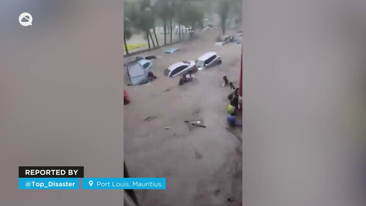 Cyclone Belal wreaks havoc in Port Louis, Mauritius.