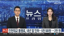 인천대교 통행료, 내년 말까지 인하 추진…5천500원→2천원