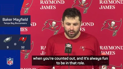 Download Video: Mayfield inspires 'underdog' Buccaneers to biggest playoff win in 20 years