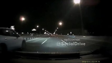 Un kamikaze choca contra un taxista en plena autovía en Madrid