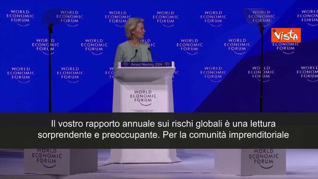 Von der Leyen a Davos: Preoccupano disinformazione e polarizzazione