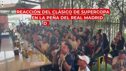 Locura con la final de la Supercopa en la peña del Real Madrid en Los Ángeles
