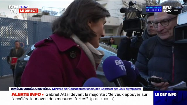 J'ai pu revenir sur les excuses que je leur devais : Amélie Oudéa-Castéra s'exprime après son déplacement à l'école Littré