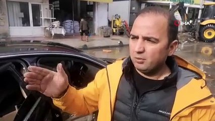 Sağanağın vurduğu İzmir Dikili’de okullar yarım gün tatil edildi