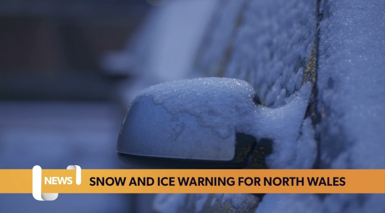 Wales headlines 16 January: snow and ice warnings for North Wales